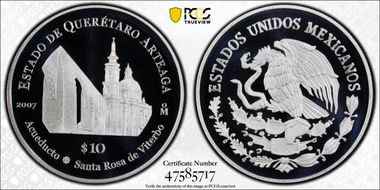 2007-Mo 100 P Queretaro Arteaga PR69DCAM