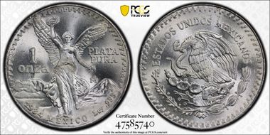 1984-Mo Onza Libertad Ag MS67