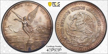 1997-Mo 1/4 oz Libertad Ag MS66