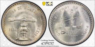 1978-Mo Onza KM-M49b.1 Type 1 MS65