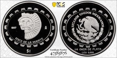 1997-Mo Peso Disco de la Muerte PR70DCAM