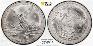 1996-Mo Onza Libertad Ag MS68