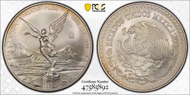 1999-Mo Onza Libertad Ag MS68
