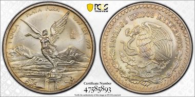 1997-Mo Onza Libertad Ag MS66