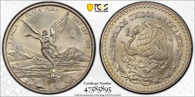 1997-Mo Onza Libertad Ag MS67