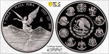 2022-Mo Onza Libertad Ag PR69DCAM
