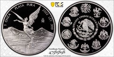 2022-Mo Onza Libertad Ag PR69DCAM