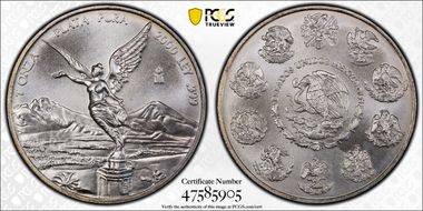 2000-Mo Onza Libertad Ag MS67