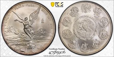 2000-Mo Onza Libertad Ag MS68
