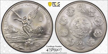 2000-Mo Onza Libertad Ag MS67