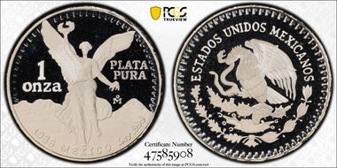 1986-Mo Onza Libertad Ag PR69DCAM