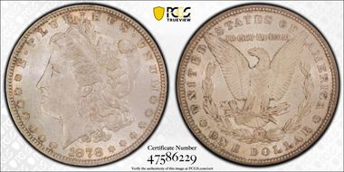 1878 7TF $1 Reverse of 1879 MS63