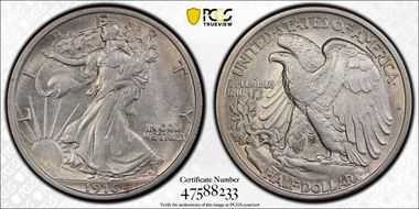 1916 50C AU55