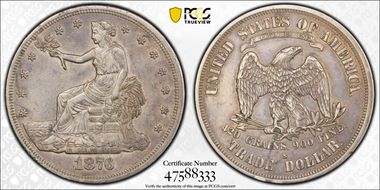 1876-S T$1 XF45