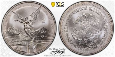 1998-Mo Onza Libertad Ag MS69