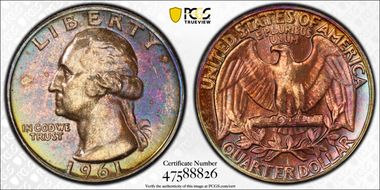 1961 25C PR65