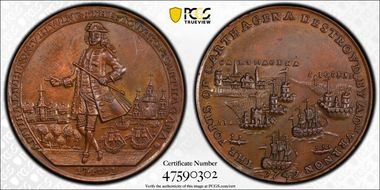 1741 AE Medal Admiral Vernon, A-C CAv 6-G N1