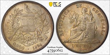 1894-H Peso KM-210 MS65