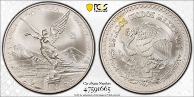 1999-Mo Onza Libertad Ag MS69