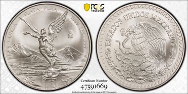 1999-Mo Onza Libertad Ag MS69