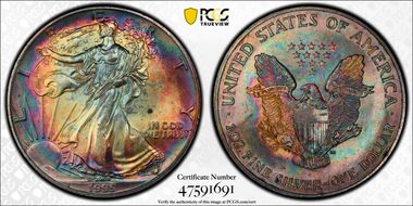 1995 $1 Silver Eagle MS64