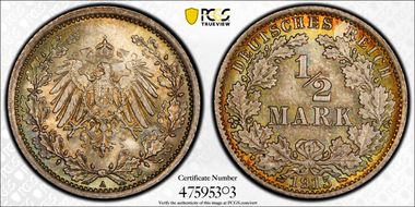 1915-A 1/2 Mk J-16 MS66