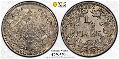 1916-J 1/2 Mk J-16 MS64