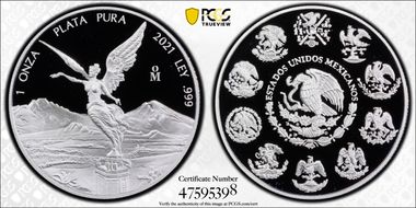 2021-Mo Onza Libertad  Ag PR69DCAM
