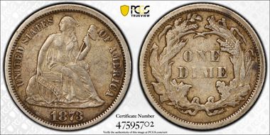 1873 10C Clsd 3 RPD FS-301, F-103 (FS-003.6) VF35