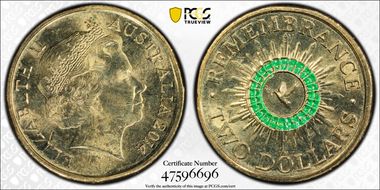 2014 $2 Remembrance - Colorized MS63