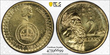 2016 $2 50 Yrs Decimal Currency MS66