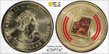 2023 $1 Vegemite Centenary Colorized MS67