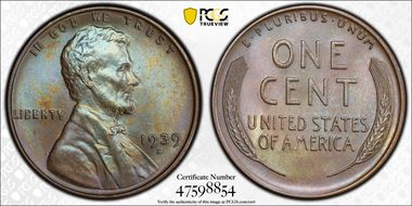 1939-D 1C MS66BN