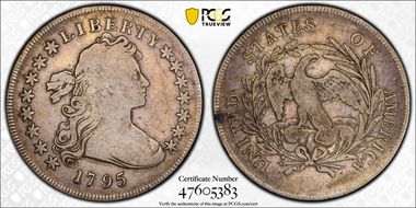 1795 $1 BB-52, Centered Bust F12