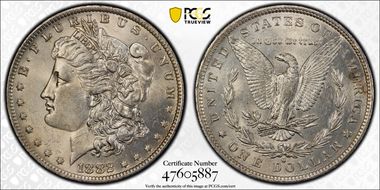 1882-O/S $1 VAM 3, O/S Flush MS61