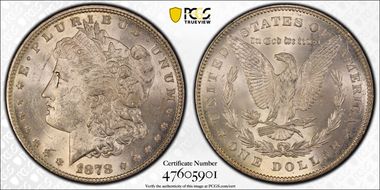 1878 7TF $1 VAM 169 MS63