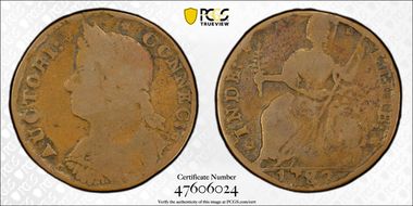 1787 CT 1/2P Draped Bust Left VG10BN
