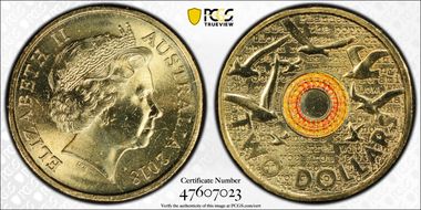 2018 $2 In Flanders Fields Colorized 30th Ann. $2 Coin MS66