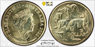 2022 $1 Weedy Seadragon Privy MS68