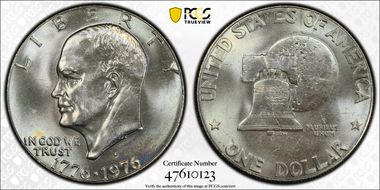 1976-D $1 Type 1 MS66