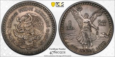 1992-Mo Onza Libertad Ag MS66