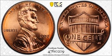 2022-D 1C Shield MS66+ RD