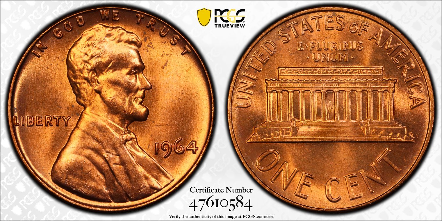 PCGS Set Registry: 1964 1C DDR FS-802, RD #47610584