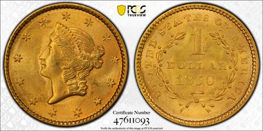 1850 G$1 MS64