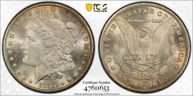 1880-CC $1 8/High 7 MS64