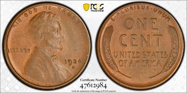 1924-S 1C MS63BN