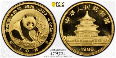 1988 10 Yn Panda Gold PAN-72A MS69