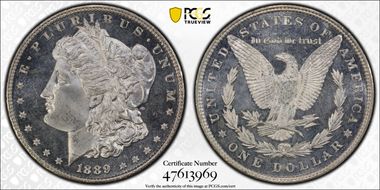 1889 $1 MS66DMPL