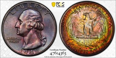 1948-S 25C MS65