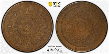 No Date Medal Mayan Aztec Calendar Ae SP63